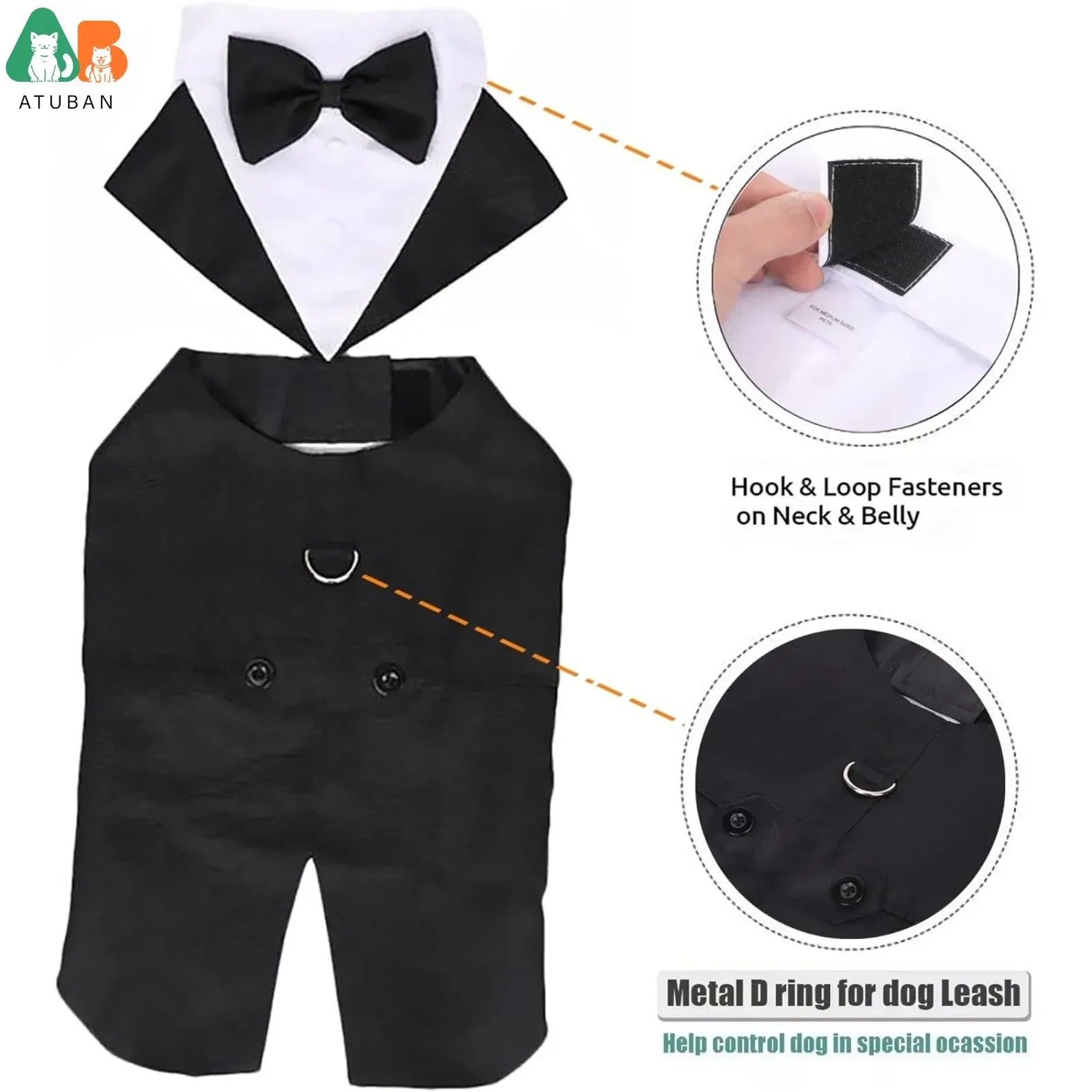 ឈុត Tuxedo សម្រាប់សត្វចិញ្ចឹម